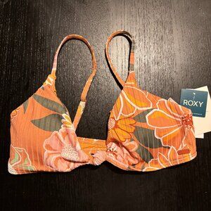 NWT Roxy Love the Surf Knot Bikini Top